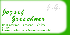 jozsef greschner business card